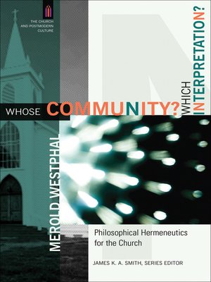 cover image of Whose Community? Which Interpretation?